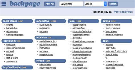 backpage milw|free local classifieds directory, New Backpage, similar to backpage